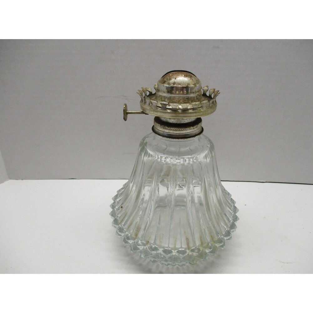 Vintage Oil Lamp Lantern-Lamplight Farms-Glass-Made In Austria